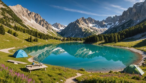 Les paysages des hautes-alpes : montagnes, vallées et lacs avec le camping les princes d'orange